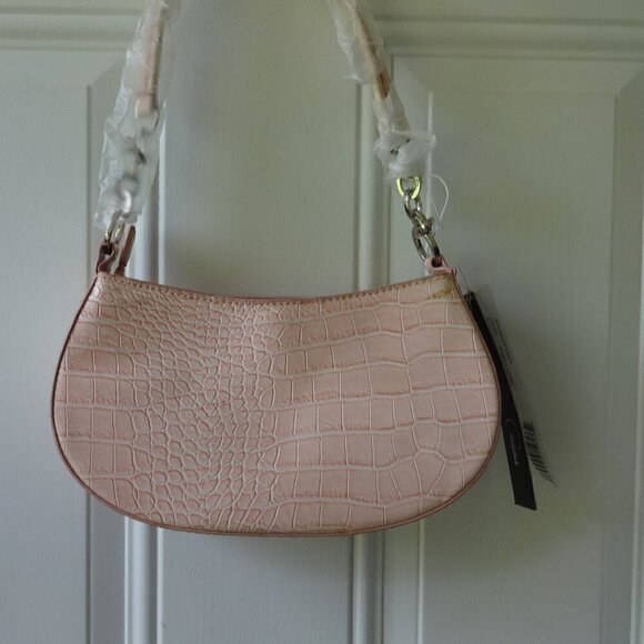 Candice ( LA)  light pink shoulder bag new with tags snake skin design stands up - Picture 2 of 13